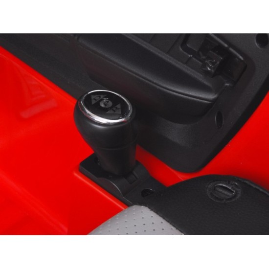 JOKO Elektrické autíčko Mustang GT, penové kolesá, kožené sedadlo, USB, MP3, červené