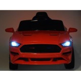 JOKO Elektrické autíčko Mustang GT, penové kolesá, kožené sedadlo, USB, MP3, červené