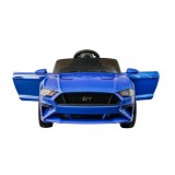 JOKO Elektrické autíčko Mustang GT, penové kolesá, kožené sedadlo, USB, MP3, modré