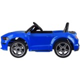 JOKO Elektrické autíčko Mustang GT, penové kolesá, kožené sedadlo, USB, MP3, modré