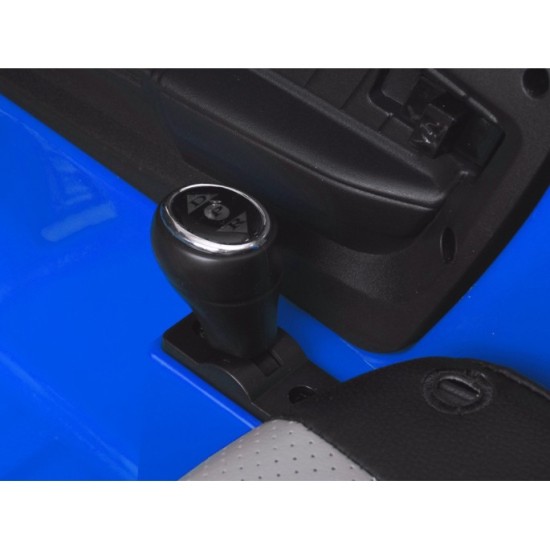 JOKO Elektrické autíčko Mustang GT, penové kolesá, kožené sedadlo, USB, MP3, modré