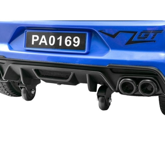 JOKO Elektrické autíčko Mustang GT, penové kolesá, kožené sedadlo, USB, MP3, modré