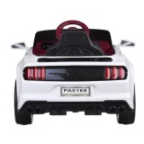 JOKO Elektrické autíčko Mustang GT, penové kolesá, kožené sedadlo, USB, MP3, biele