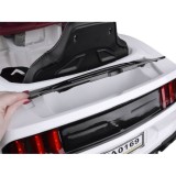 JOKO Elektrické autíčko Mustang GT, penové kolesá, kožené sedadlo, USB, MP3, biele