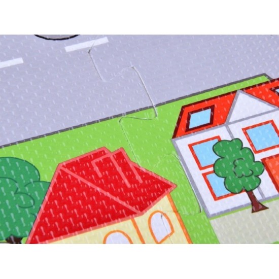 JOKO Veľké Penové puzzle mesto s cestami a ulicami 1,2m x 1,2m