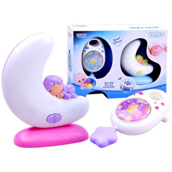 JOKO Detská Nočná lampa s hudbou + bluetooth + naťahovacia hracia skrinka
