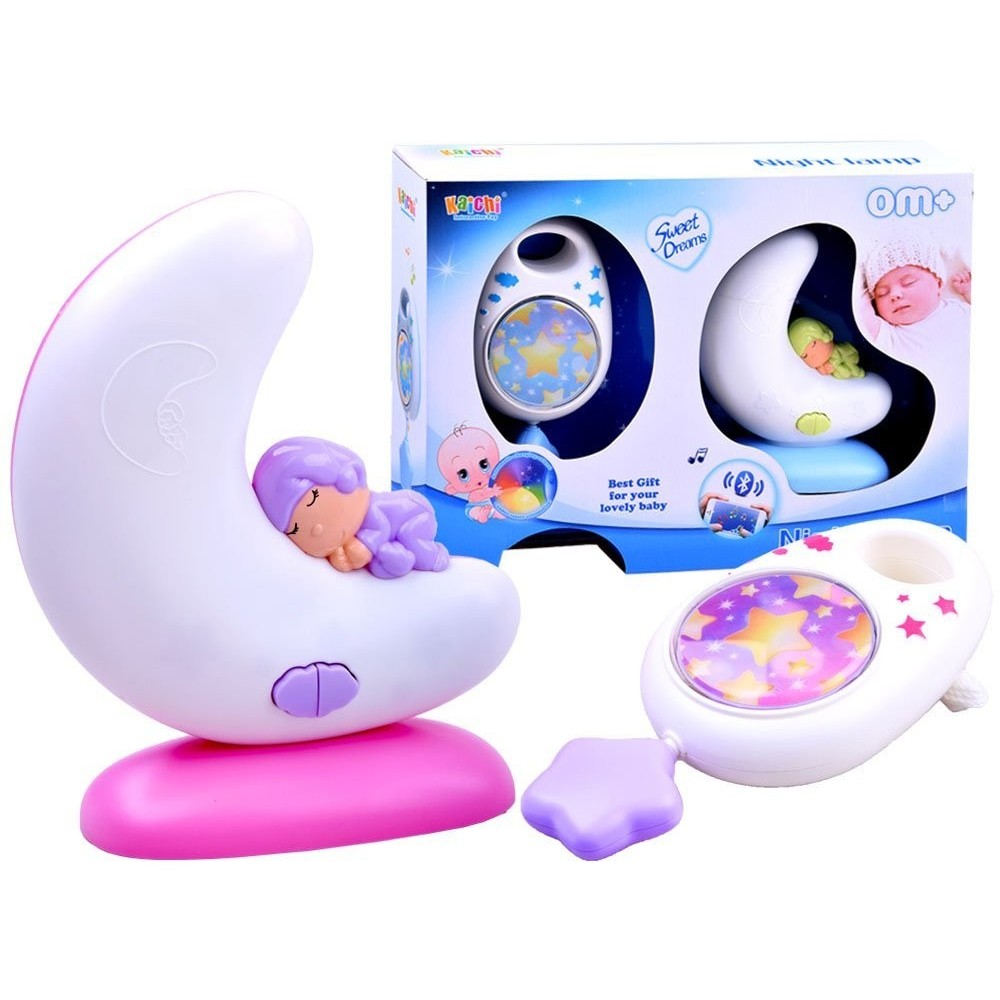 JOKO Detská Nočná lampa s hudbou + bluetooth + naťahovacia hracia skrinka