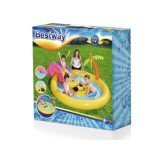 Bestway 53071 Nafukovací detský bazén so šmýkačkou a fontánou Slnko 237 cm x 201 x 104 cm
