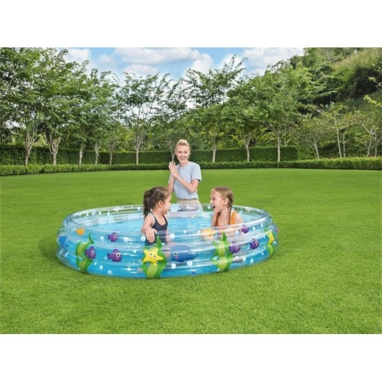 Bestway 51005 Nafukovací bazén pre deti, okrúhly Podmorský svet 183 cm x 33 cm