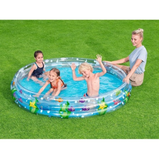 Bestway 51005 Nafukovací bazén pre deti, okrúhly Podmorský svet 183 cm x 33 cm