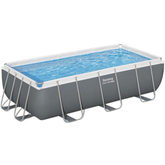 Bestway 56442 Bazén s Kovovou Konštrukciou POWER STEEL 404x201x100cm, filtračné pieskové čerpadlo, rebrík