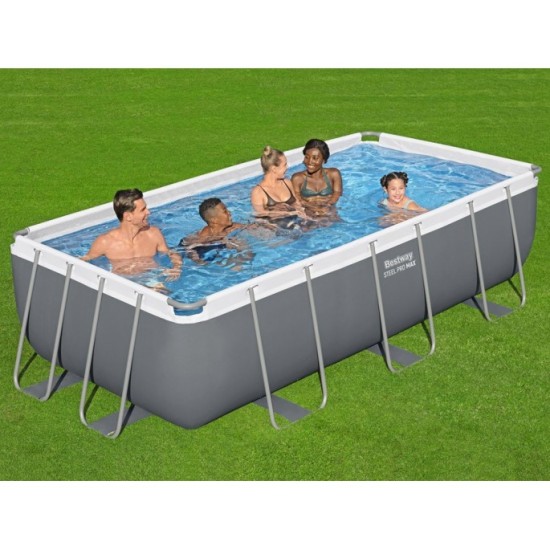 Bestway 56442 Bazén s Kovovou Konštrukciou POWER STEEL 404x201x100cm, filtračné pieskové čerpadlo, rebrík
