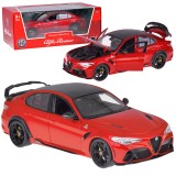 Kovový Model Auta Alfa Romeo Giulia GTAm Quadrifoglio Licencia 1:18, červené