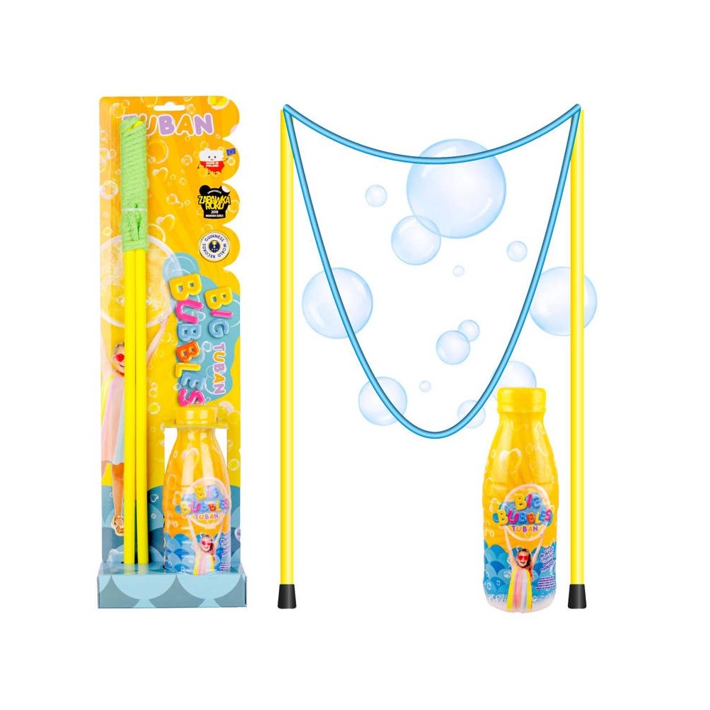 TUBAN Bublifuk Súprava na veľké bubliny so šnúrkou + 400 ml kvapalina
