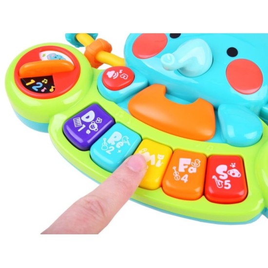 Hola Toys Destký Klavír Slon so svetlom a zvukom