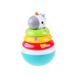HOLA TOYS JOKO Detská pyramída s hrkajúcimi kruhmi Jednorožec