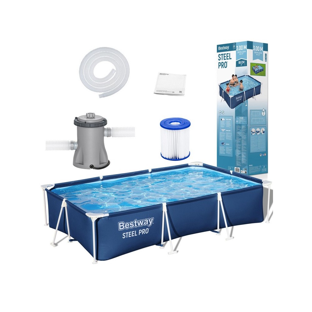 Bestway 56411 Bazén s kovovou konštrukciou Steel Pro 300cm x 201 x 66cm + filtračné čerpadlo