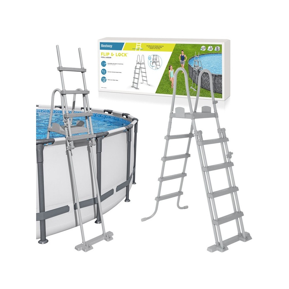 Bestway 58332 Bezpečný Rebrík do bazéna 132cm