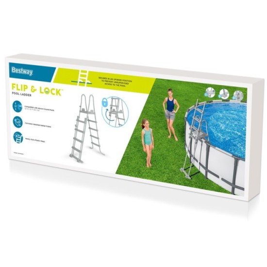 Bestway 58332 Bezpečný Rebrík do bazéna 132cm