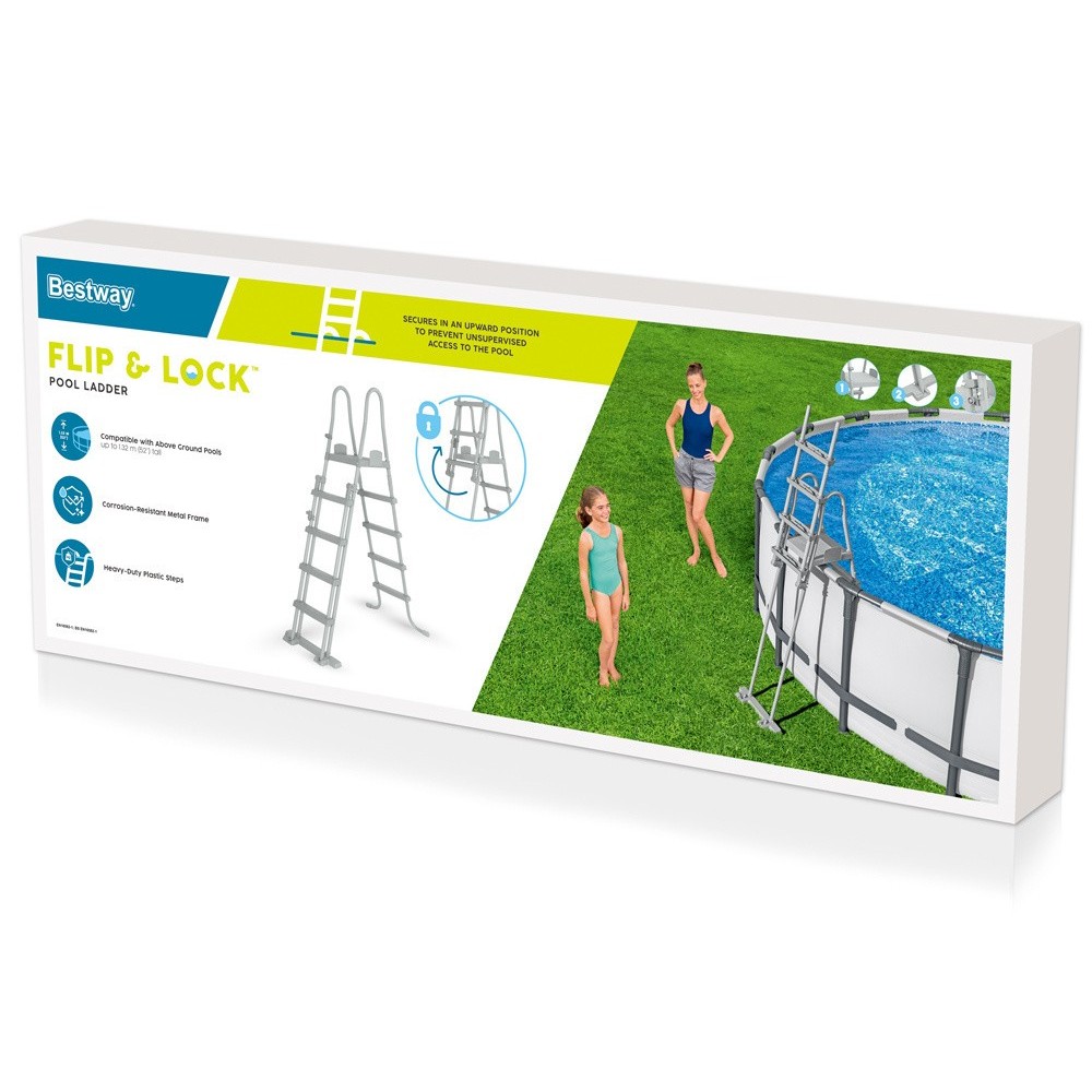 Bestway 58332 Bezpečný Rebrík do bazéna 132cm