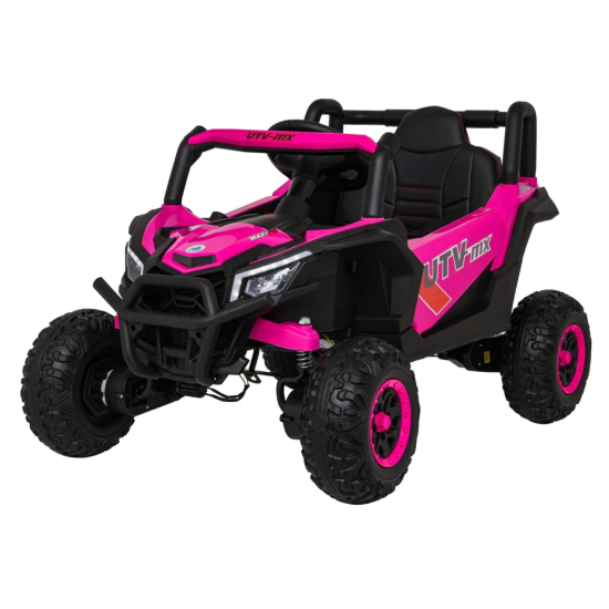 JOKO Elektrické Autíčko Buggy Madman UTV-MX 4x4, penové kolesá, kožené sedadlo, ružové