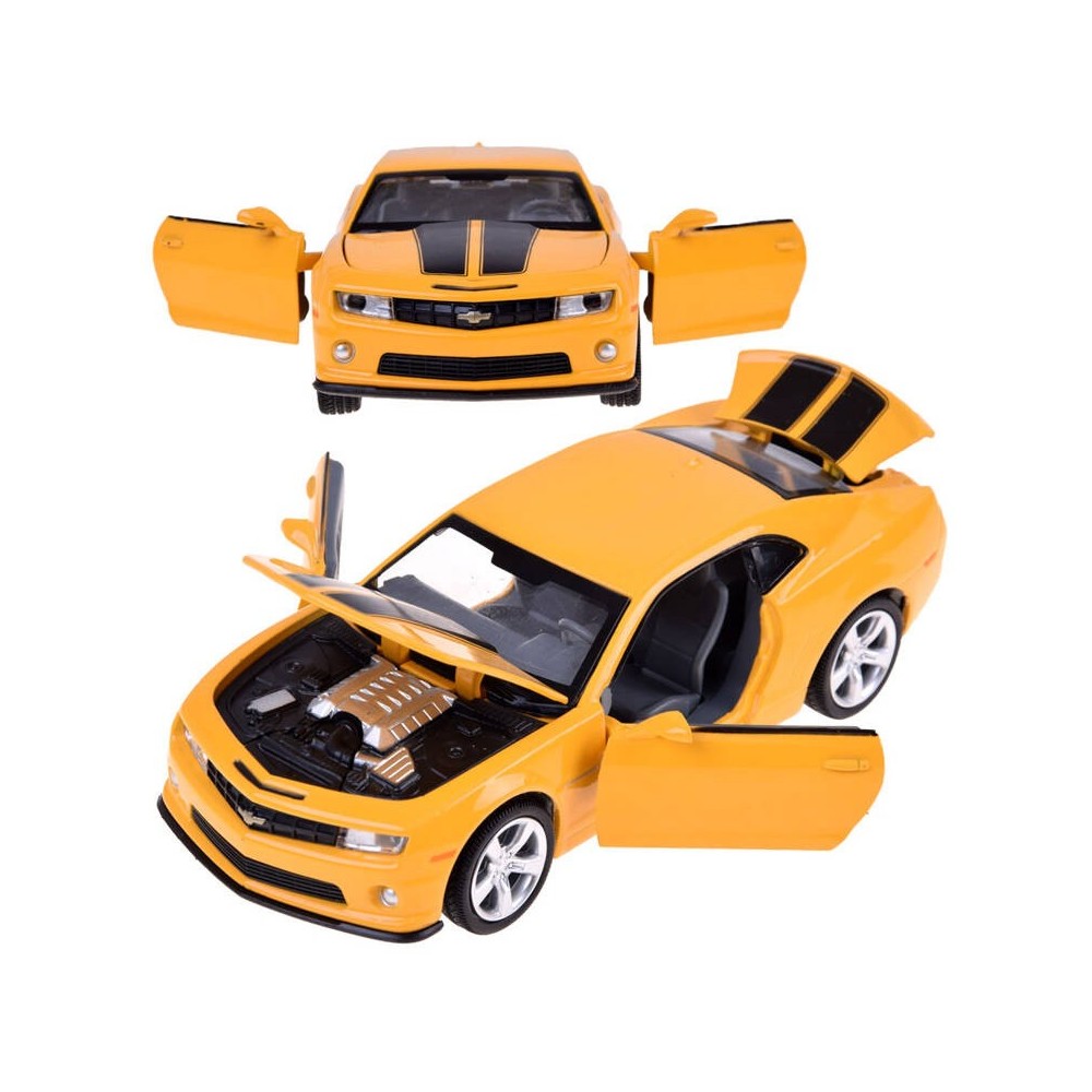 JOKO Kovový Model Autíčka Chevrolet Camaro SS 1:32 so svetlom a zvukom, žlté
