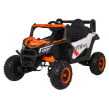 JOKO Elektrické Autíčko Buggy Madman UTV-MX 4x4, penové kolesá, kožené sedadlo, biela