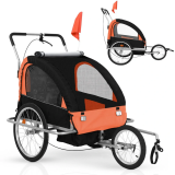 Jago, Vozík za bicykel pre deti alebo zvieratá, oranžový