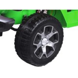 JOKO Elektrické autíčko JEEP Wrangler Rubicon 4x4, penové kolesá, kožené sedadlo, FM rádio, zelené