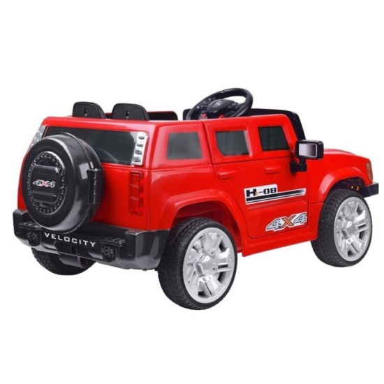 JOKO Elektrické autíčko HUMMER VELOCITY, penové kolesá, USB, MP3, diaľkové ovládanie, zelené