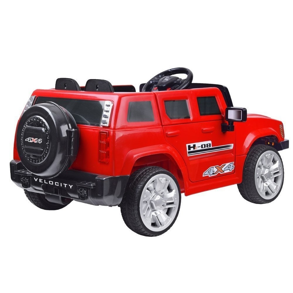 JOKO Elektrické autíčko HUMMER VELOCITY, penové kolesá, USB, MP3, diaľkové ovládanie, zelené