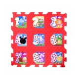 JOKO Penové puzzle Zvieratká + čísla 9ks 31cm x 31cm