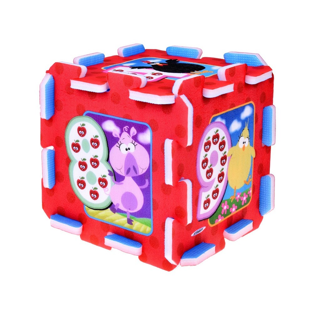 JOKO Penové puzzle Zvieratká + čísla 9ks 31cm x 31cm