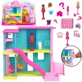 Mattel Mini Bábika Barbie BarbieLand Domček so šmýkačkou, bazénom a výťahom