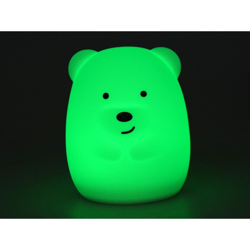 JOKO Nočné dotykové svetlo 8 farieb, lampa pre deti Medveď s diaľkovým ovládaním