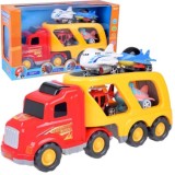 JOKO Veľký Kamión, Odťahové auto 43cm + 3 lietadlá + vrtulník + svetlo + zvuk