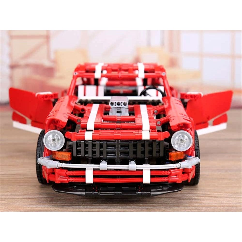 JOKO Veľká Technická stavebnica Autíčko Mustang Muscle 50cm 2000ks, červené