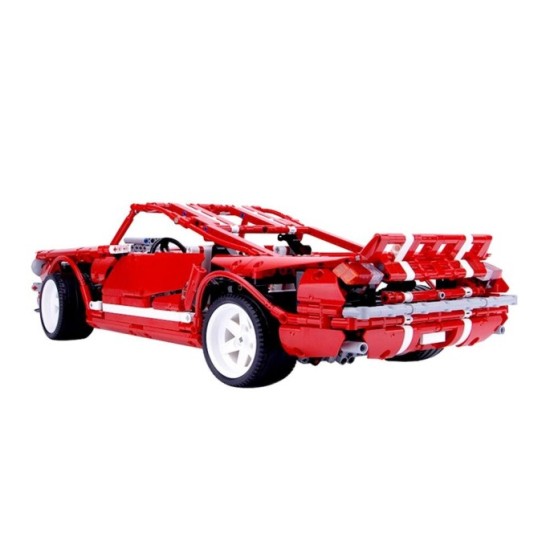 JOKO Veľká Technická stavebnica Autíčko Mustang Muscle 50cm 2000ks, červené