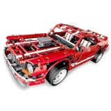 JOKO Veľká Technická stavebnica Autíčko Mustang Muscle 50cm 2000ks, červené