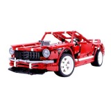 JOKO Veľká Technická stavebnica Autíčko Mustang Muscle 50cm 2000ks, červené