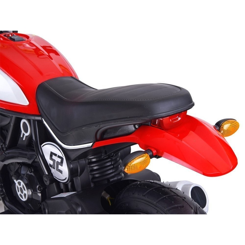 JOKO Elektrická motorka s nafukovacími kolesami Street Bob, MP3, USB, modrá