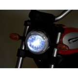 JOKO Elektrická motorka s nafukovacími kolesami Street Bob, MP3, USB, modrá