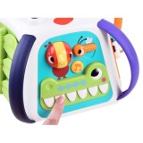 Hola Toys Interaktívna kocka so svetlom a zvukom + mazacia tabuľa + klavír + zrkadlo
