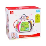 Hola Toys Interaktívna kocka so svetlom a zvukom + mazacia tabuľa + klavír + zrkadlo