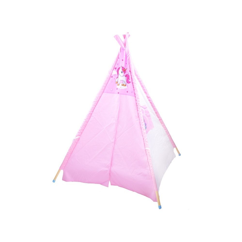 JOKO Detský stan Teepe Wigwam Jednorožec 145cm, ružový