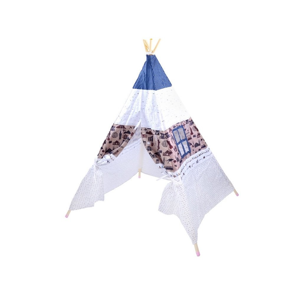 JOKO Detský stan Teepe Wigwam 145cm, biely