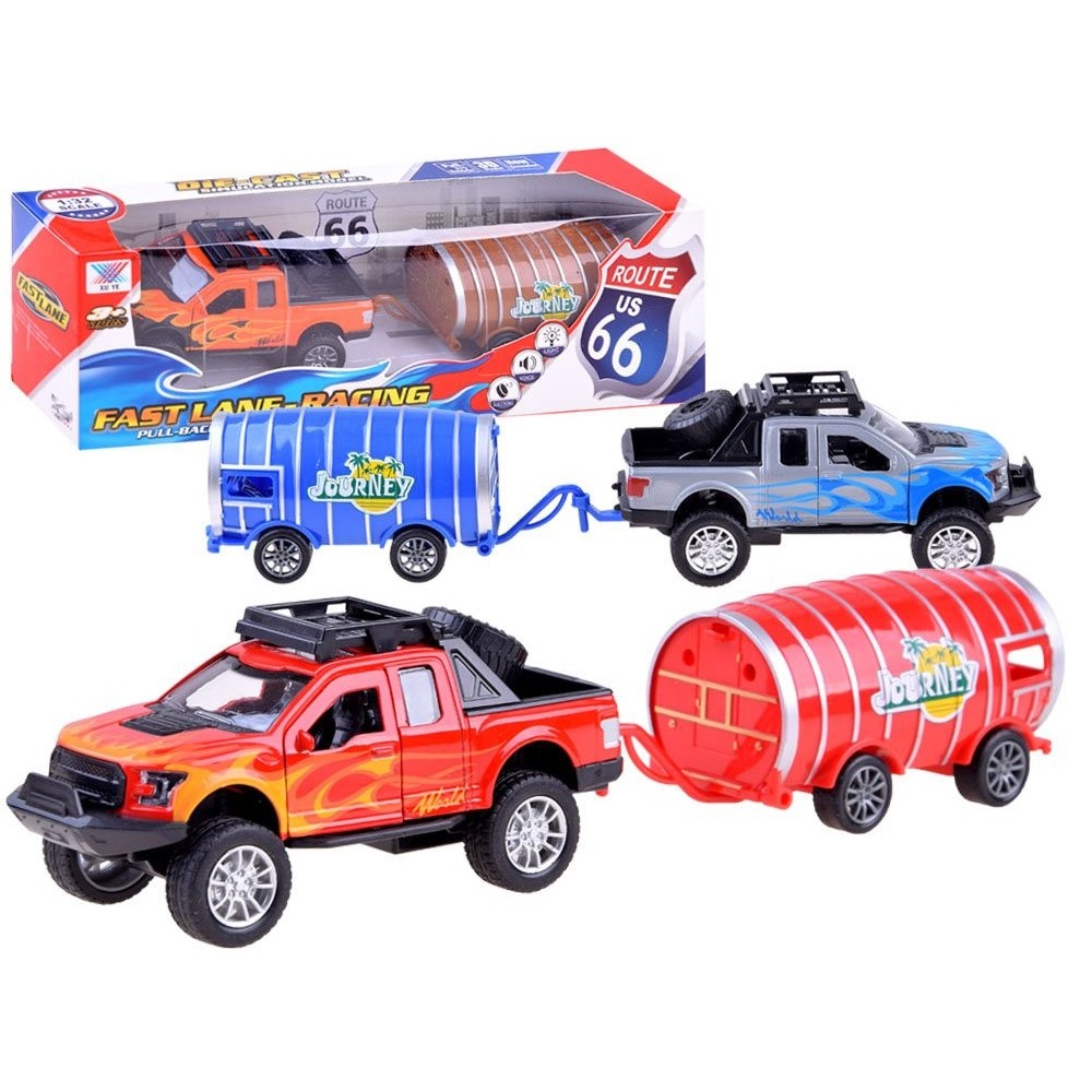 JOKO Auto Pick UP s prívesom SUD s otváracími dverami + svetlo