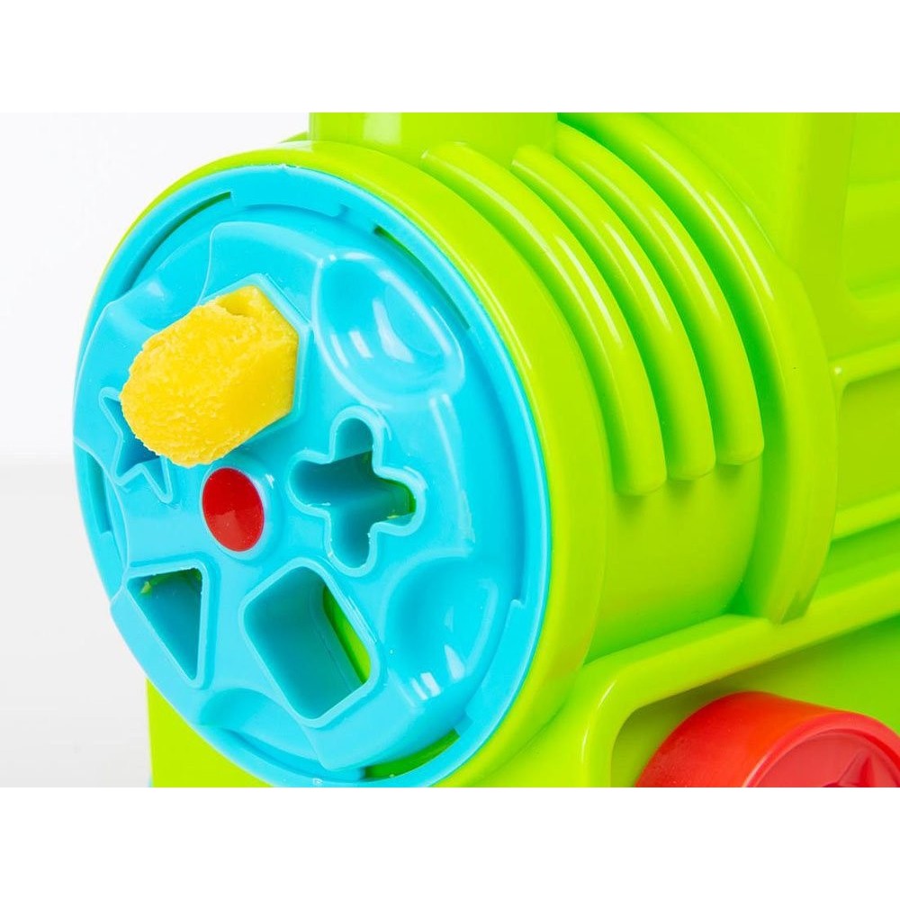 Fisher Price Kreatívny Vláčik Lokomotíva s plastelínou a formičkami