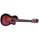 JOKO Detská plastová gitara, 6 kovové struny, hnedá