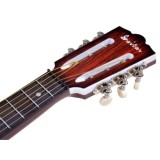 JOKO Detská plastová gitara, 6 kovové struny, hnedá